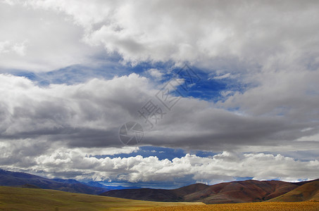 日喀则地区西藏日喀则珠峰脚下青藏高原背景