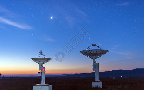 天文观测站繁星明安图高清图片