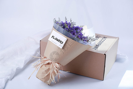 干花束礼盒背景图片