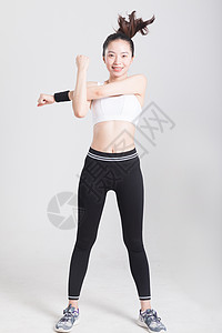 年轻女子运动健身热身图片年轻女子运动健身热身背景