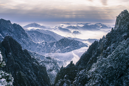 黄山冬季风光高清图片