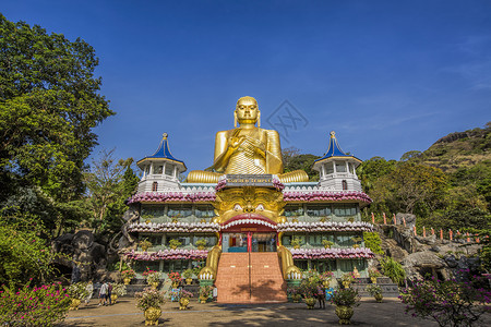 好康斯里兰卡康提佛寺背景