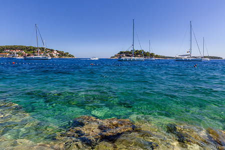 欧洲克罗地亚著名海岛旅游风光高清图片
