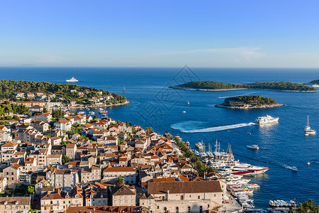 克罗托欧洲克罗地亚著名海岛旅游风光背景