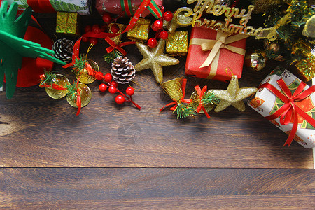 木纹装饰圣诞节背景素材背景