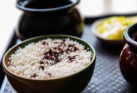 紫米米饭米饭背景