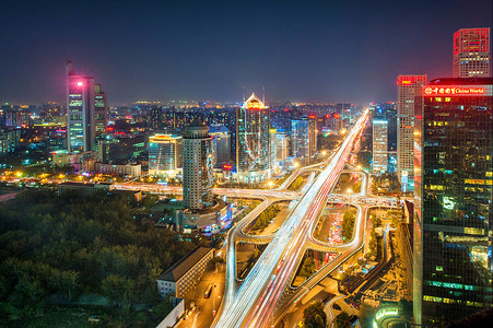 北京国贸桥背景图片