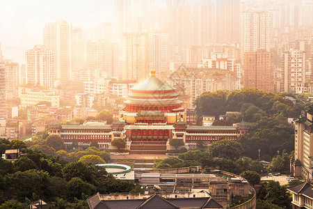 重庆大礼堂背景图片