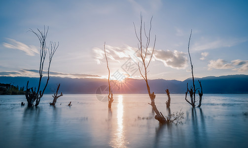 大理洱海湖水高清图片素材