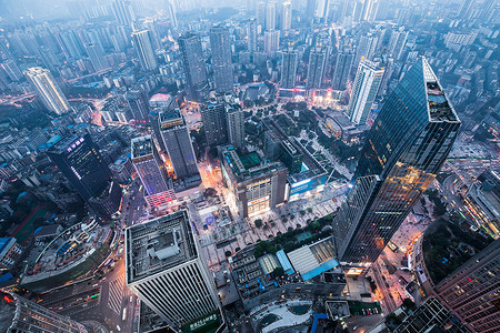 重庆金融立体城市背景