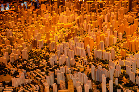 上海总规划模型图片