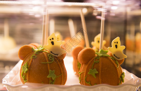 动漫造型迪士尼万圣节美食糕点背景