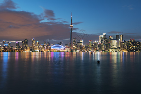 多伦多城市天际线背景