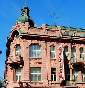 中央大街欧式建筑背景图片