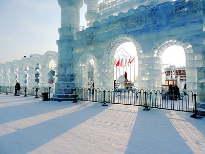 地官节哈尔滨冰雪大世界背景