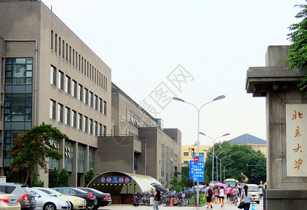 北京大学入口背景图片