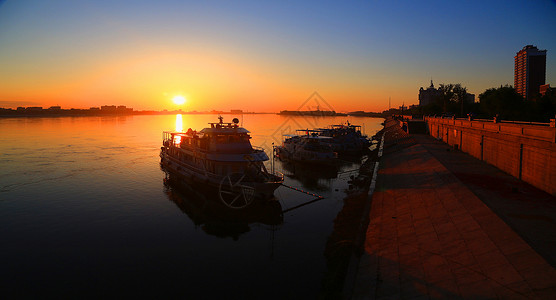 黑河风景背景