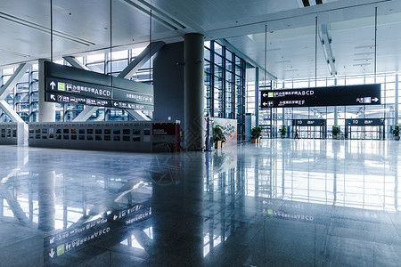 上海机场内部空间图片
