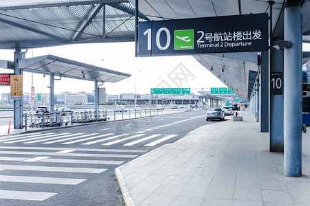 机场航站楼公路 背景图片