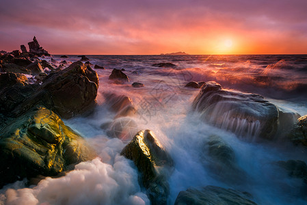 大连旅顺海景大海风光背景