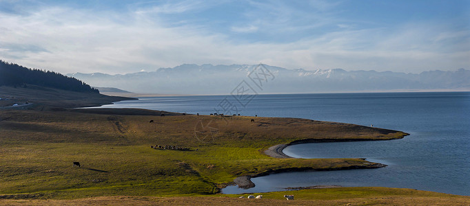 荷兰第一大湖泊新疆第一大盐水湖艾比湖背景