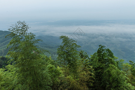 环球动漫嬉戏谷蜀南竹海美景背景