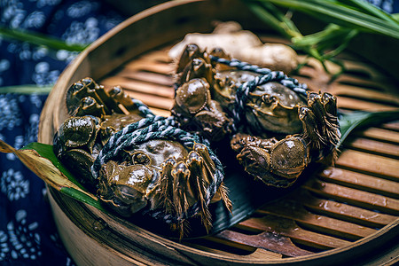 阳澄湖大闸蟹美食螃蟹背景