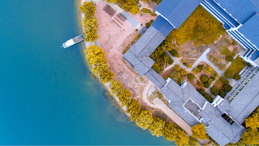 航拍千岛湖风景水体湖高清图片