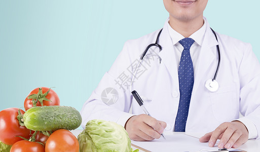 医生报告健康饮食设计图片