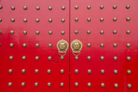 大红门华丽的门高清图片
