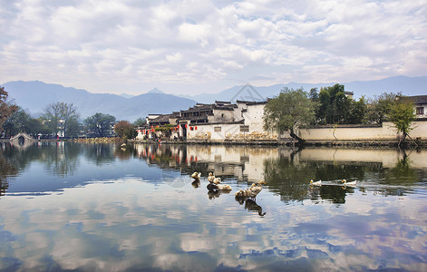 宏村背景图片