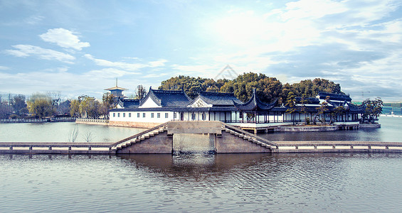 上海松江某公园背景图片