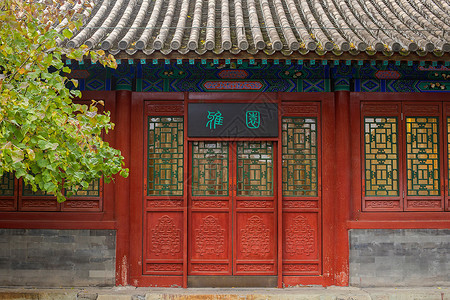 北京古建筑中国文化楼宇门高清图片