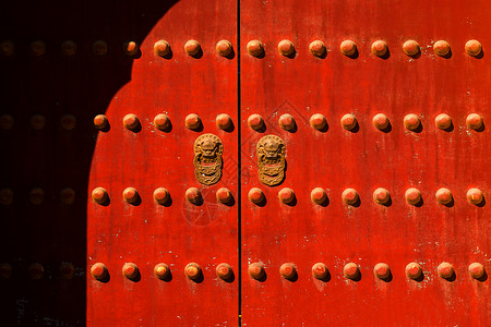 北京古建筑指节铜环高清图片