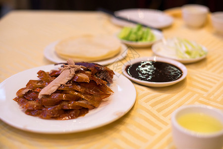 片皮北京烤鸭背景