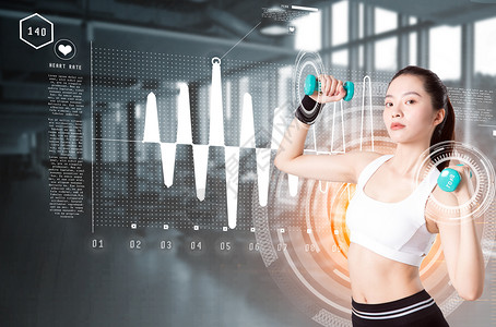 智能健身房运动健身科技设计图片