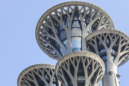 奥内塔北京奥林匹克公园五环建筑背景