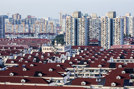 密集型住宅小区高清图片