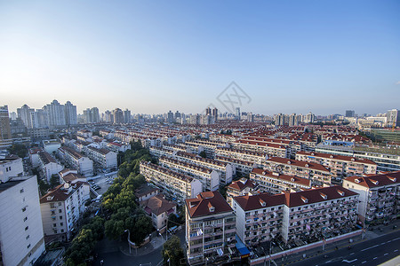 错落有致的住宅小区密集型住宅小区背景