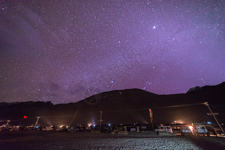 西藏珠峰大本营星空风光背景图片