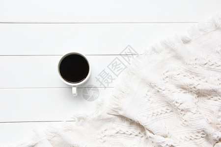 ins风格白色简约咖啡背景图图片