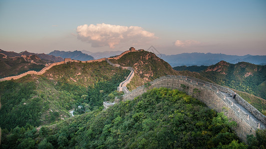 八达岭滑雪场北京八达岭长城背景