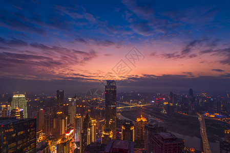 夜灯海桥山城夜景背景