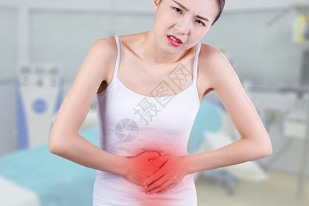 腹痛腹泻生理的高清图片