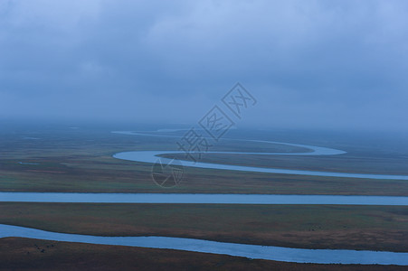 水渠巴音布鲁克九曲十八弯风景背景