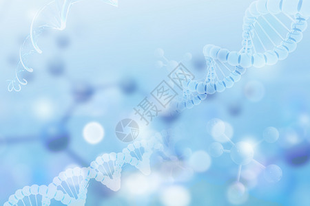肽分子蓝色基因背景设计图片