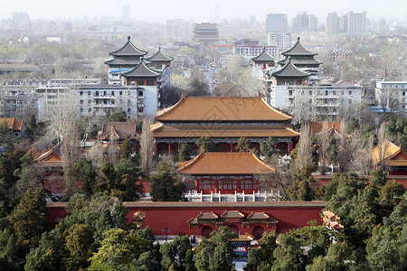 景山公园看北京图片