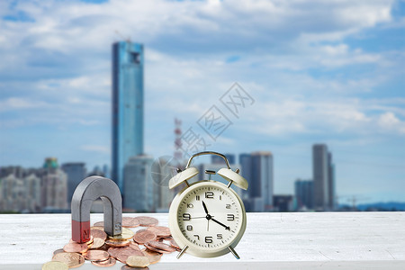 时间图素材闹钟与金钱设计图片