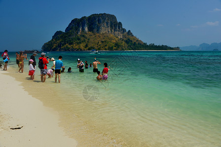 游天堂泰国甲米旅游度假天堂海景背景
