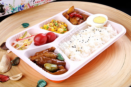 美式餐盒快餐 套餐 盒饭 美团 小吃 餐盒背景